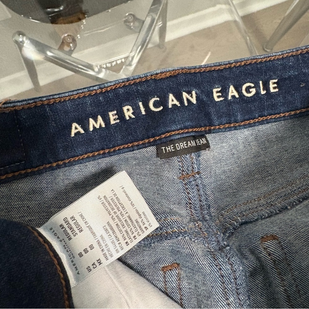 American Eagle Outfitters Distressed Blue Skinny Jeans - Picture 3 of 4